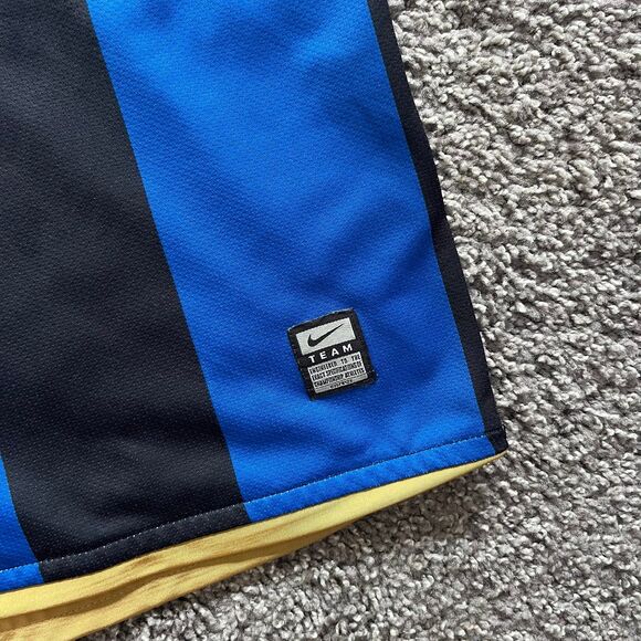 Nike 2008-09 Inter Milan Soccer Jersey Home Mens Size Small #4 Blue Black Soccer - Picture 5 of 9